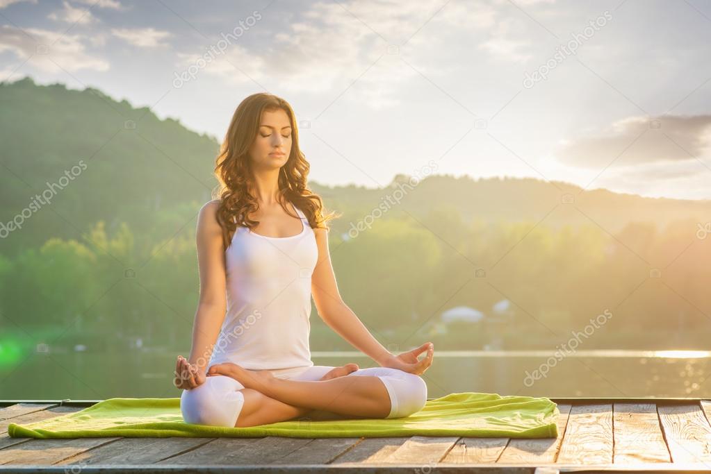 young Woman doing Yoga