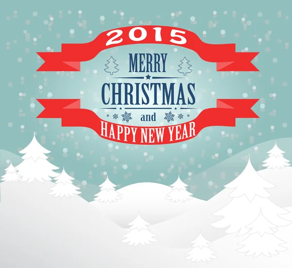 नवीन वर्ष आणि ख्रिसमस कार्ड — स्टॉक व्हेक्टर