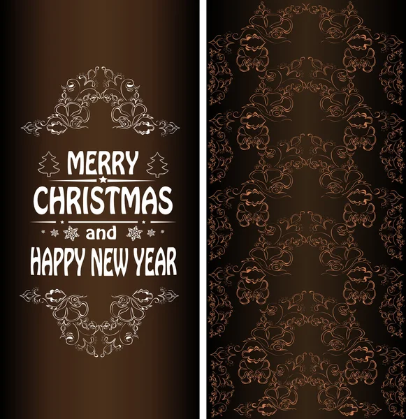 Christmas banner in Victorian style — Stock Vector