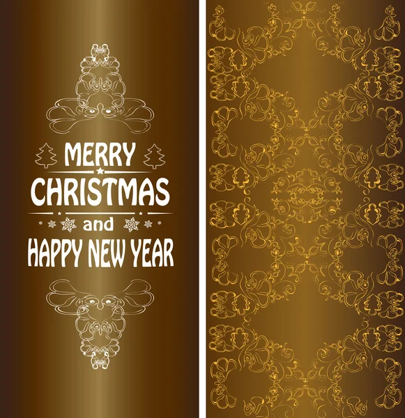 Christmas banner in Victorian style — Stock Vector