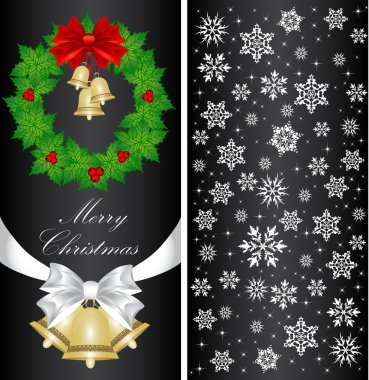 Noel kartı ile çelenk