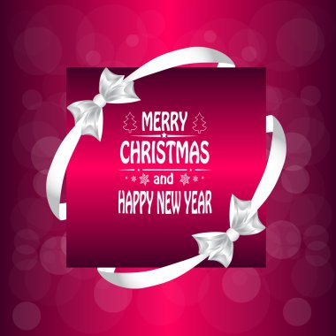 Noel kartı ok ve şerit