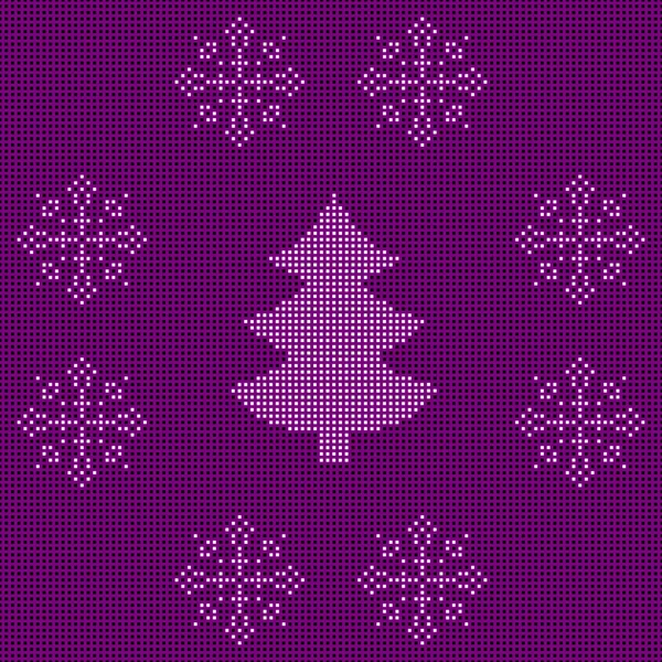 Broderade Christmas ornament — Stock vektor