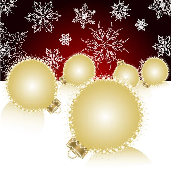 Christmas balls  background. — Stock Vector