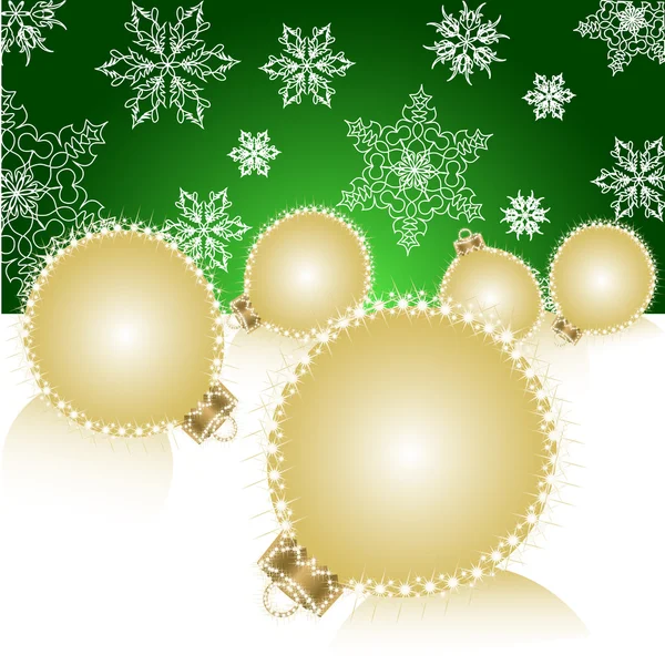 Kerstballen achtergrond. — Stockvector