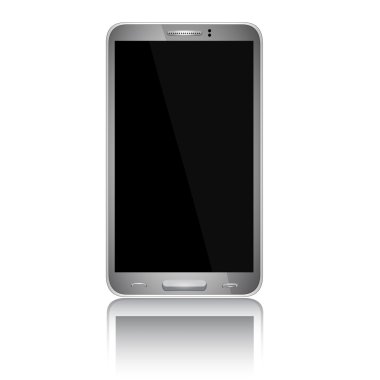 boş ekran ile gerçekçi cep telefonu