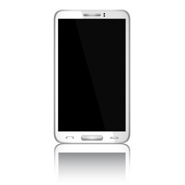 boş ekran ile gerçekçi cep telefonu