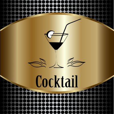 kokteyl cam tasarımı menü arka plan