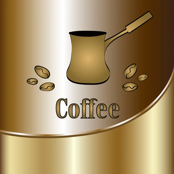 Copo de café menu conceito etiqueta —  Vetores de Stock