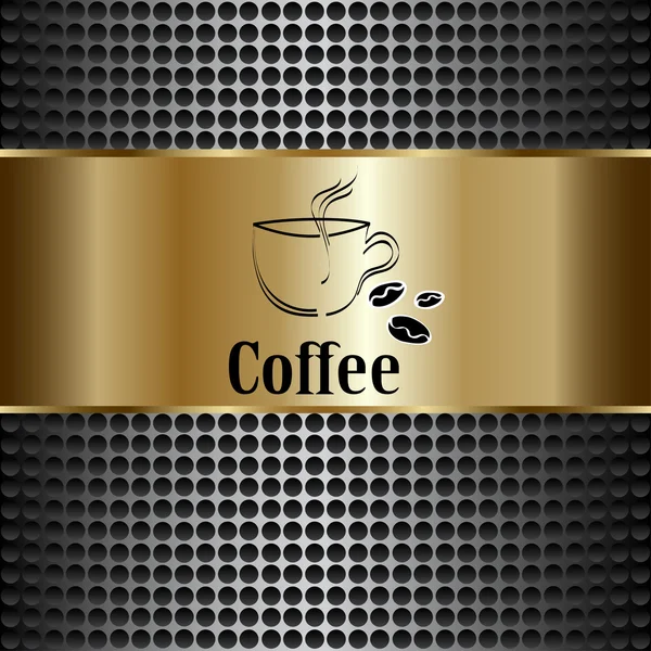 Coffee cup label concept menu — Stock Vector