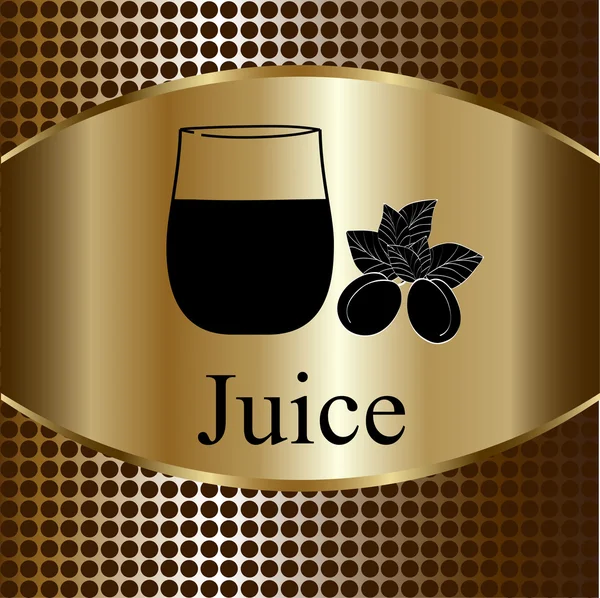 Symboles de jus de fruits — Image vectorielle