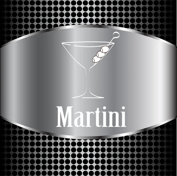 Martini cam tasarımı menü arka plan — Stok Vektör