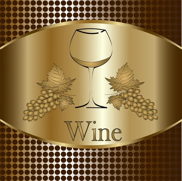 Design de menu conceito de vidro de vinho — Vetor de Stock