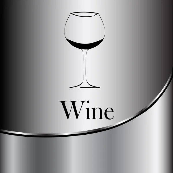 Design de menu conceito de vidro de vinho —  Vetores de Stock