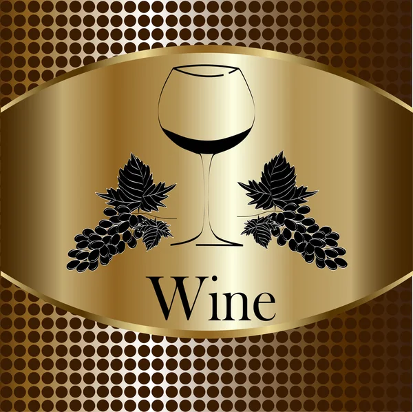 Şarap cam genel kavram menü tasarımı Stok Vektör