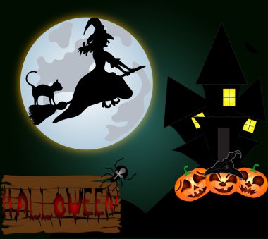 Halloween gece arka plan