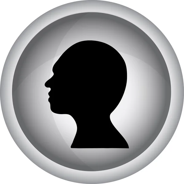 Ikona hlavy avatar — Stockový vektor