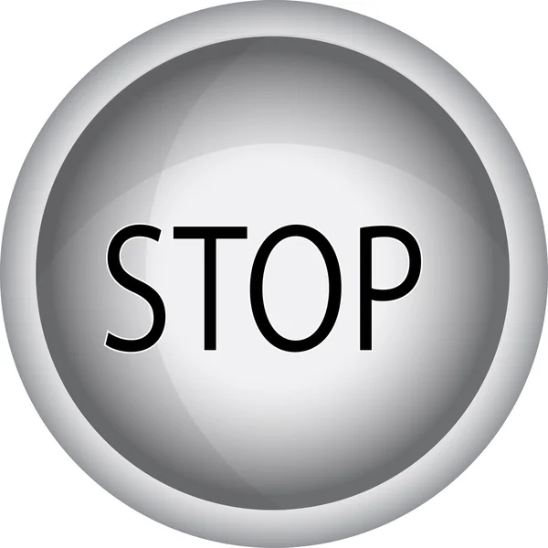 Stop-Round-Symbol — Stockvektor