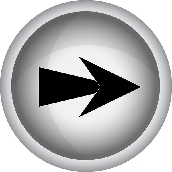 Botón de flecha signo — Vector de stock