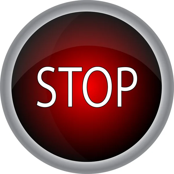 Stop-Round-Symbol — Stockvektor