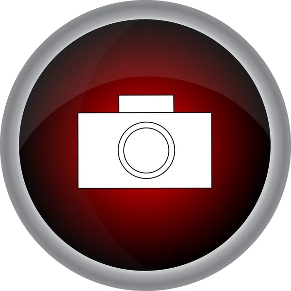 Fényképezőgép ikon lapos kivitelben — Stock Vector