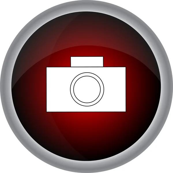 Camera icon in flat design — Stock Vector