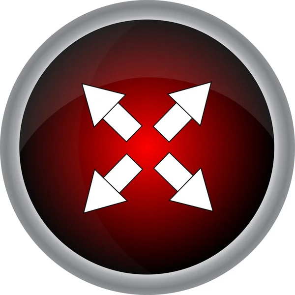 Flèches au design plat icône ronde — Image vectorielle