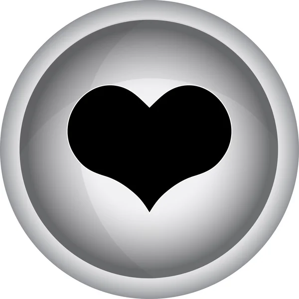 Kalp düz tasarım — Stok Vektör