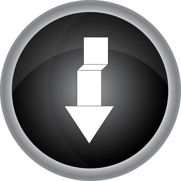 Bouton fléché signe — Image vectorielle