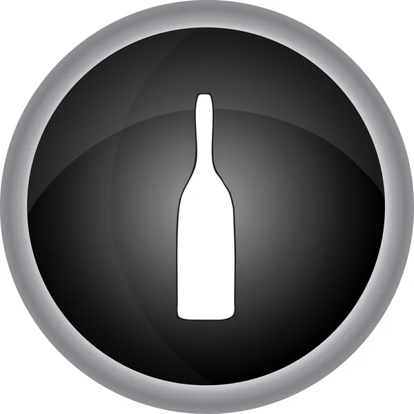 Bottle round icon — Stock Vector