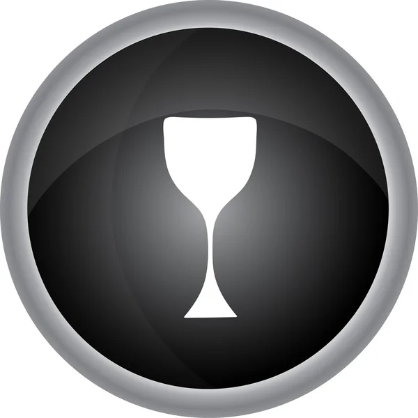 Şarap kadehi simgesi — Stok Vektör