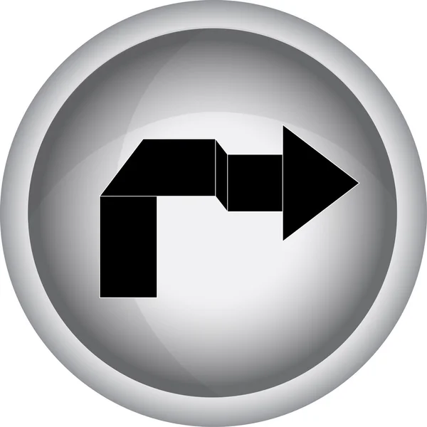 Botón de flecha signo — Vector de stock