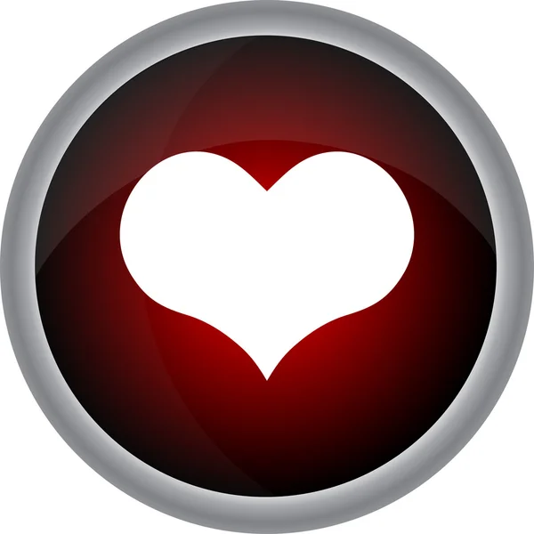 Coeur en design plat — Image vectorielle