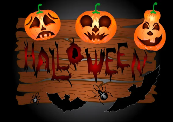 Noche de Halloween fondo — Archivo Imágenes Vectoriales