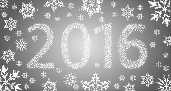 Šťastný nový rok 2016 z hvězd — Stockový vektor