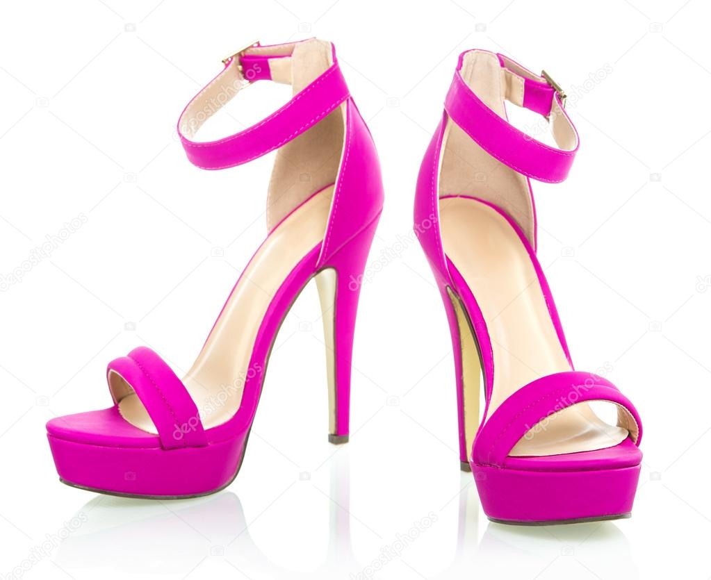 Yüksek topuklu pembe ayakkabı Yüksek topuklu pembe ayakkabı