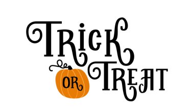 Cadılar Bayramı Hediye Mektubu ve Balkabağı İllüstrasyonu Mevsimsel Tasarım ve Typography Projeleri için Beyaz Arkaplan