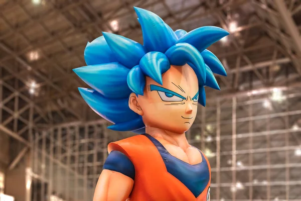 Chiba Japan December 2018 Huge Inflatable Structure Bust Son Goku — Stock Photo, Image