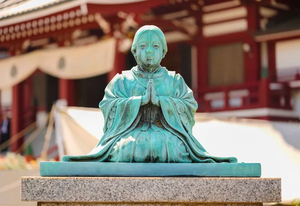 Токё Япония Июня 2021 Года Бронзовая Статуя Окислена Патиной Основателя — стоковое фото
