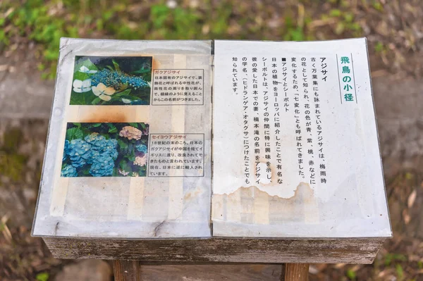 Tokyo Japan Juni 2021 Närbild Lärorik Panel Som Skildrar Historien — Stockfoto