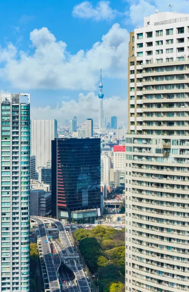 Tokio Japan April 2021 Blick Aus Der Vogelperspektive Auf Die — Stockfoto