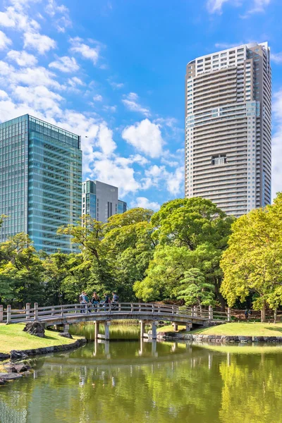 Tokio Japan Oktober 2021 Der Shiori Ike Teich Der Hama — Stockfoto