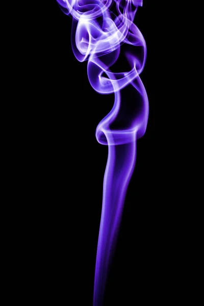 Абстрактний Фіолетовий Дим Чорному Тлі — стокове фото