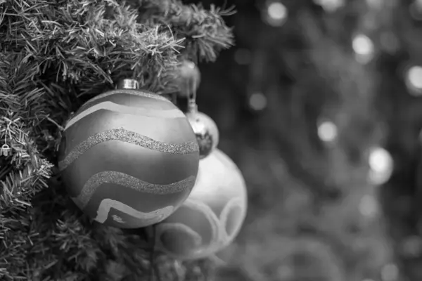 Foto de Bola de Navidad de Primer plano del árbol de Navidad —  Fotos de Stock