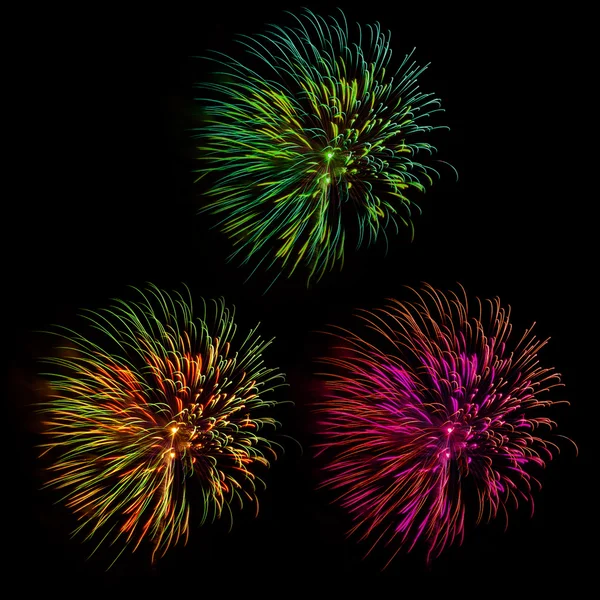 Photo of New Year celebration fireworks — Stock Photo, Image