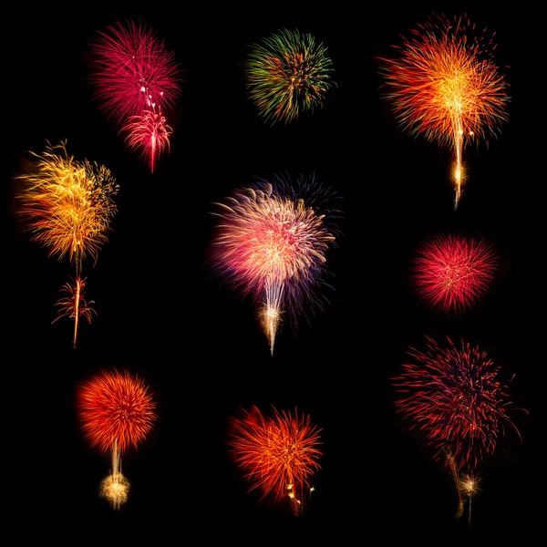 Photo of New Year celebration fireworks — Stock Photo, Image