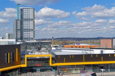 Batı Midlands 'taki Wolverhampton Tren İstasyonu. Yukarıdan ateş edildi.