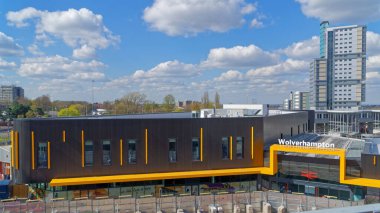 Batı Midlands 'taki Wolverhampton Tren İstasyonu. Yukarıdan ateş edildi.