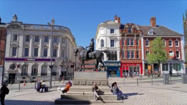 Time lapse shot in center of the old town.