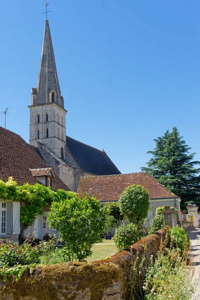 Sennevieres教堂高塔 法国2020年8月5日 — 图库照片
